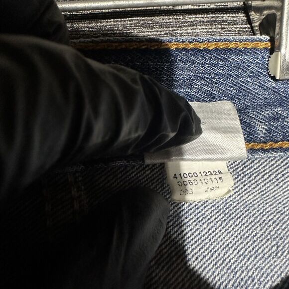 Levi's Jeans Men's Size 36x32 Blue Vintage Button Fly Colombia Straight Cut Off - Picture 5 of 16